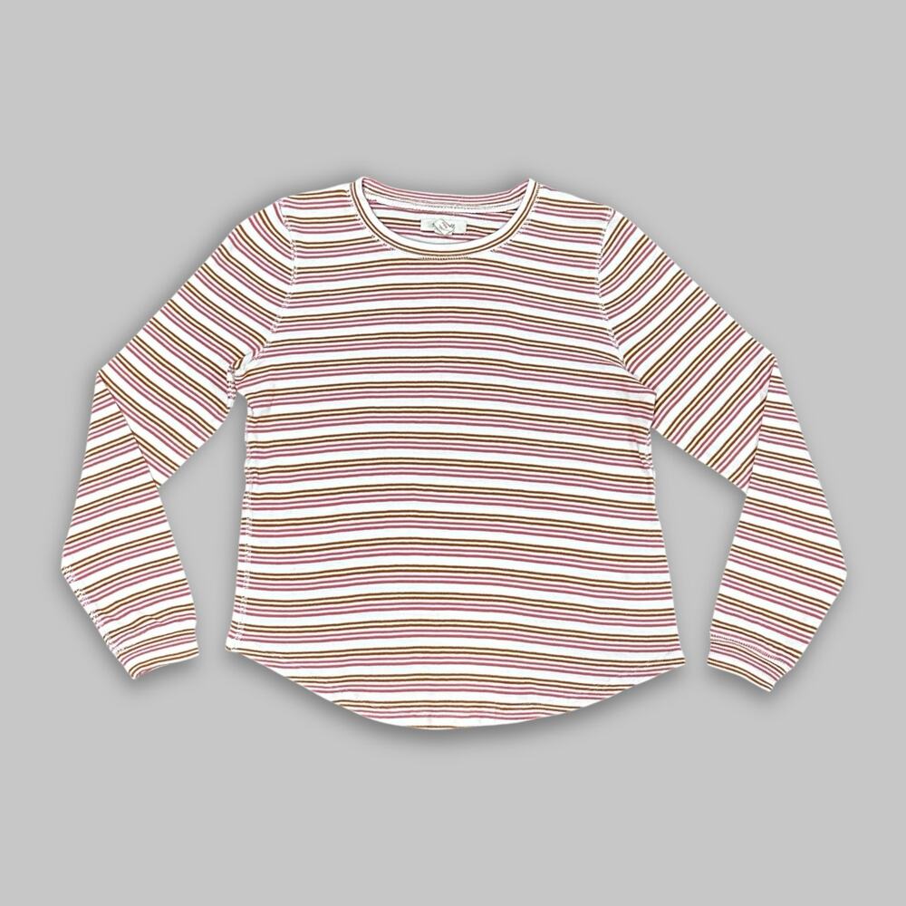 Madewell Striped Long Sleeve Cotton Shirt - Women’s Size Small